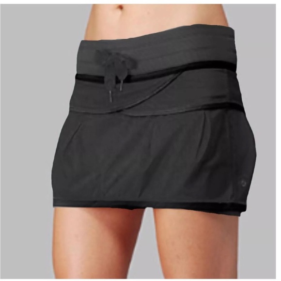 Lululemon Personal Best Skort - Black Size 8 - Women's Black Shorts - Picture 2 of 10